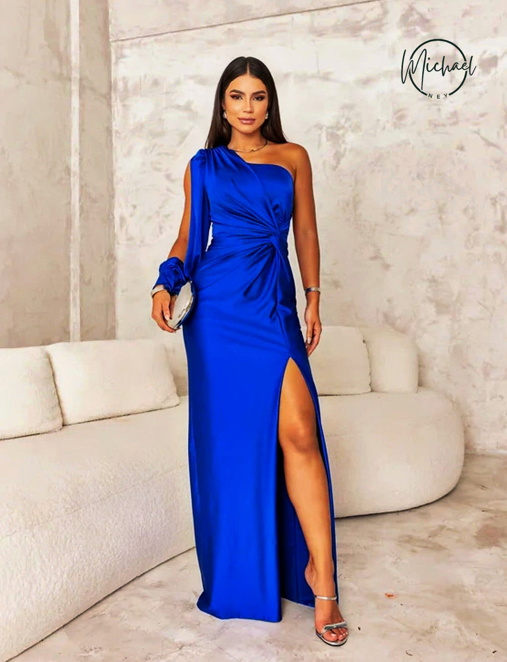 Susana - Vestido satinado elegante